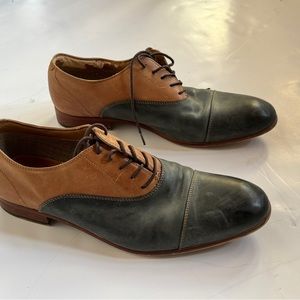 Aldo Men's Miraylle Oxford Size US 10.5 Dual Tone Leather Shoes